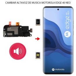 Cambiar Altavoz de Música Motorola Edge 40 Neo