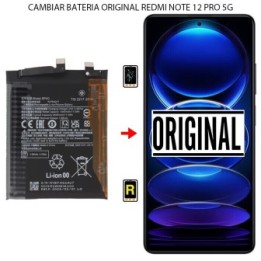Cambiar Batería Original Xiaomi Redmi Note 12 Pro 5G