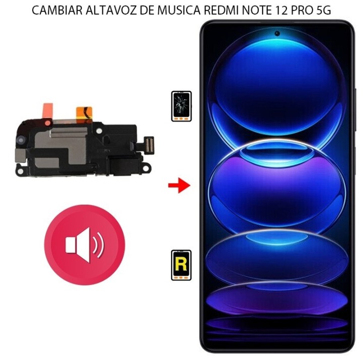 Cambiar Altavoz de Música Xiaomi Redmi Note 12 Pro 5G