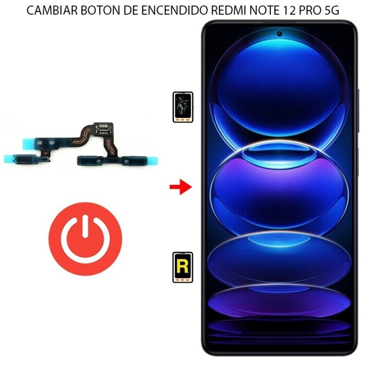 Cambiar Botón de Encendido Xiaomi Redmi Note 12 Pro 5G
