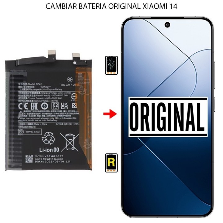 Cambiar Batería Original Xiaomi 14 BP4Q