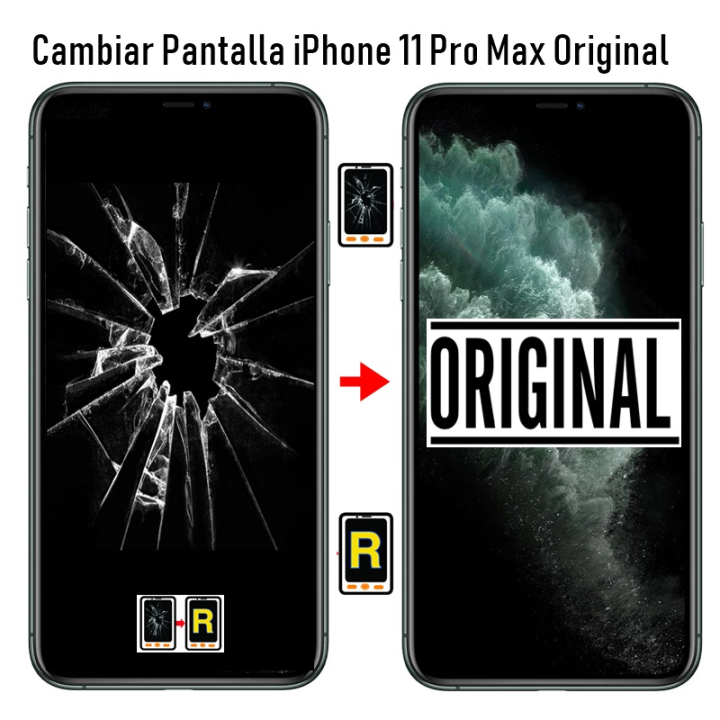 Cambiar Pantalla iPhone 11 Pro Max Original