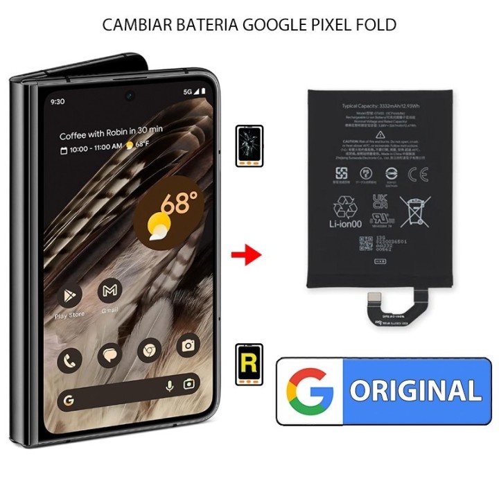 Cambiar Batería Original Principal Google Pixel Fold