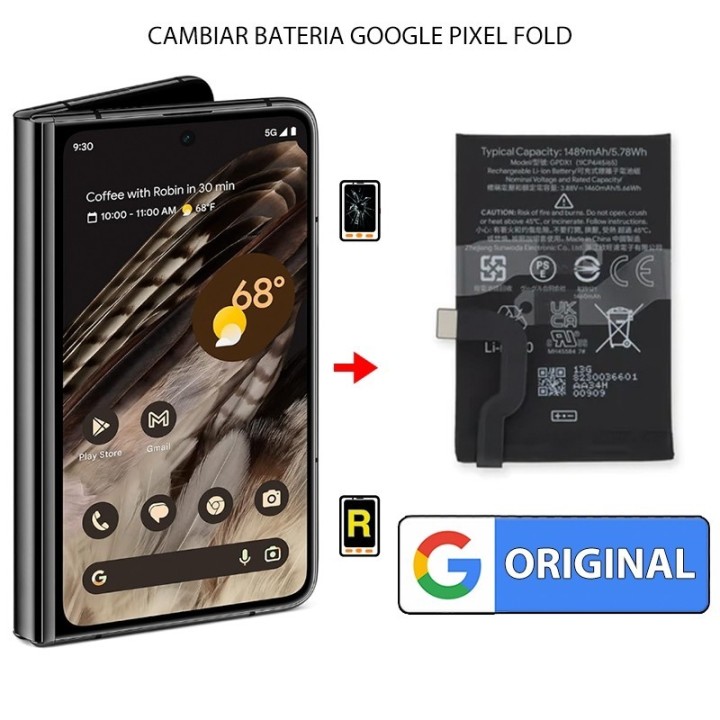 Cambiar Batería Original Segundaria Google Pixel Fold