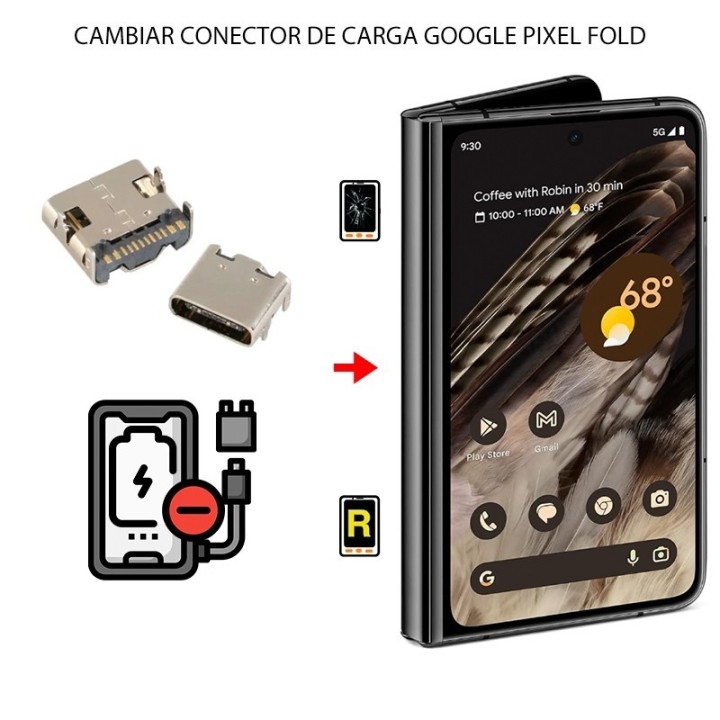 Cambiar Conector de Carga Google Pixel Fold