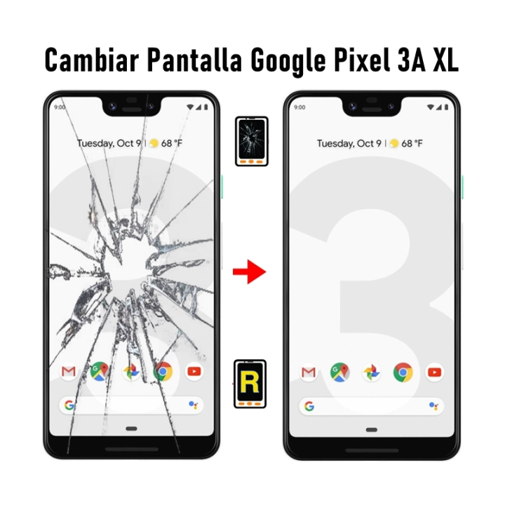 Cambiar Pantalla Google Pixel 3A XL