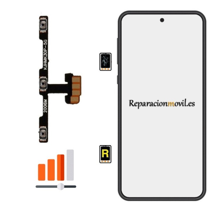 Cambiar Botón de Volumen Xiaomi Poco M6 5G