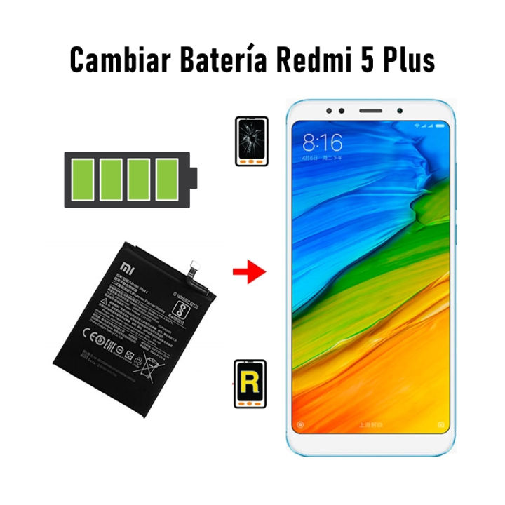 Cambiar Batería Redmi 5 Plus BN44