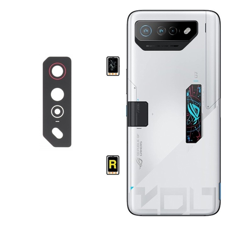 Cambiar Cristal Cámara Trasera Asus ROG Phone 7 Ultimate
