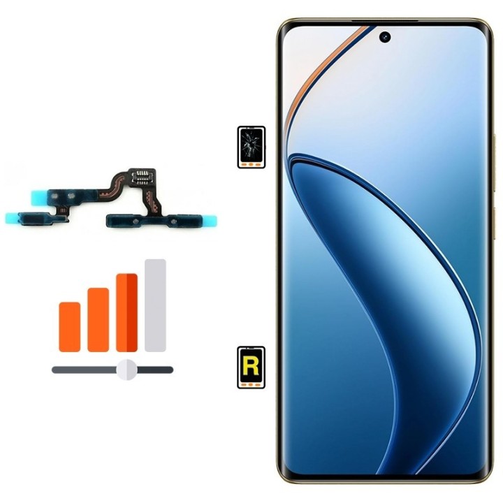 Cambiar Botón de Volumen Realme 12 Pro Plus 5G