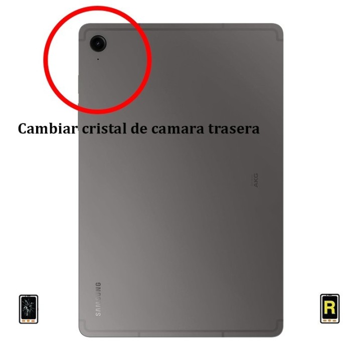 Cambiar Cristal Cámara Trasera Samsung Galaxy Tab S9 FE