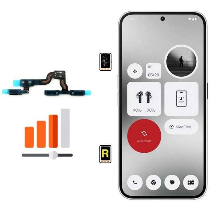 Cambiar Botón de Volumen Nothing Phone 2A en Madrid