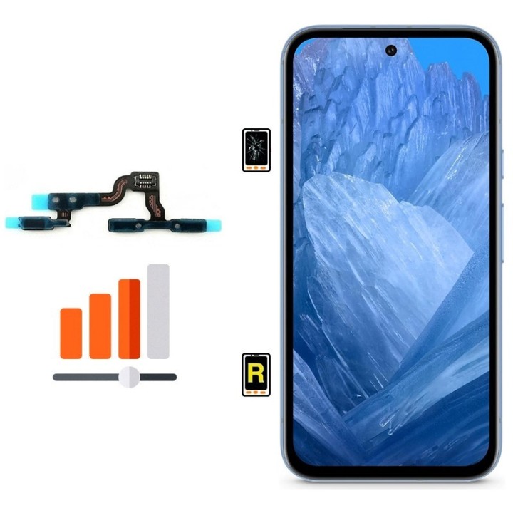 Cambiar Botón de Volumen Google Pixel 8a en Madrid