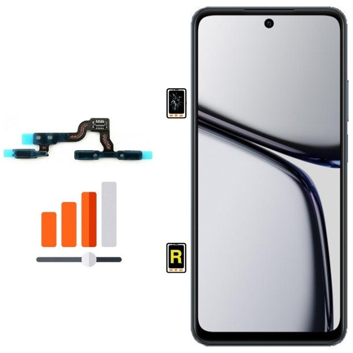 Cambiar Botón de Volumen Realme C65 en Madrid