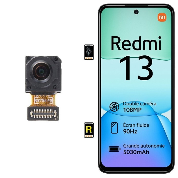 Cambiar Cámara Frontal Xiaomi Redmi 13 5G en Madrid