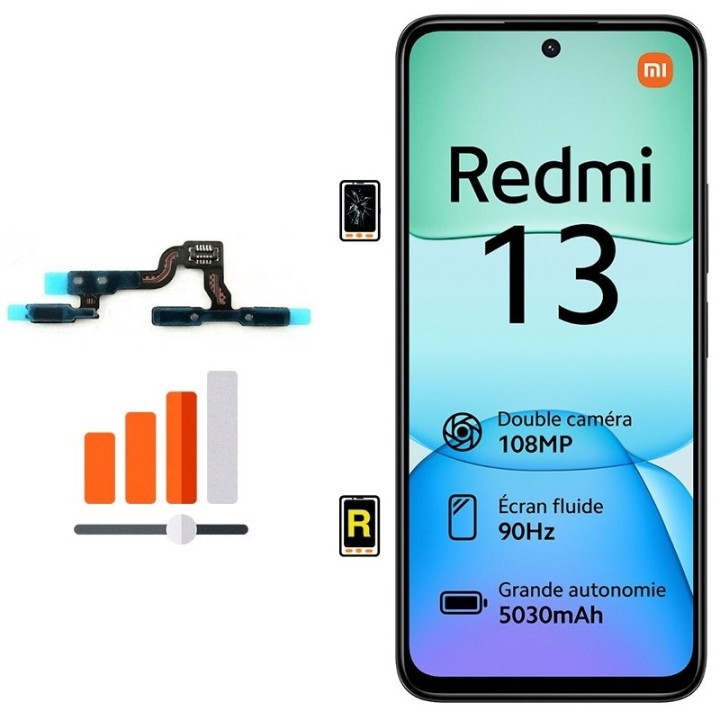 Cambiar Botón de Volumen Xiaomi Redmi 13 5G en Madrid