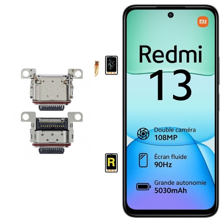Cambiar Conector de Carga Xiaomi Redmi 13 4G en Madrid