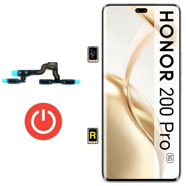 Cambiar Botón de Encendido Honor 200 Pro Madrid