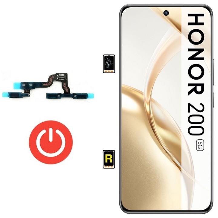 Cambiar Botón de Encendido Honor 200