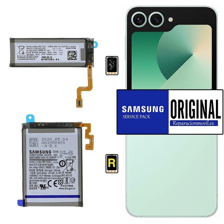 Cambiar Pack 2 Baterías Samsung Galaxy Z Flip 6