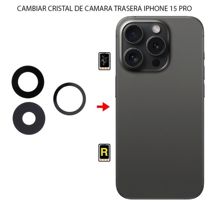 Cambiar Cristal Cámara Trasera iPhone 15 Pro