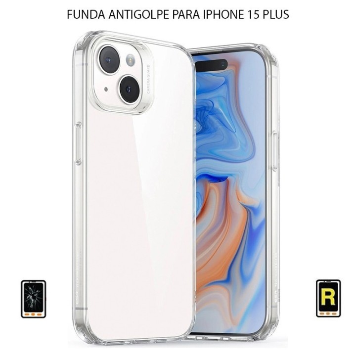 Funda Antigolpe Transparente iPhone 15 Plus | Reparar iPhone 15 Plu...