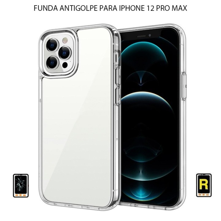 Funda Antigolpe iPhone 12 Pro Max Gel Transparente | Reparación Móv...