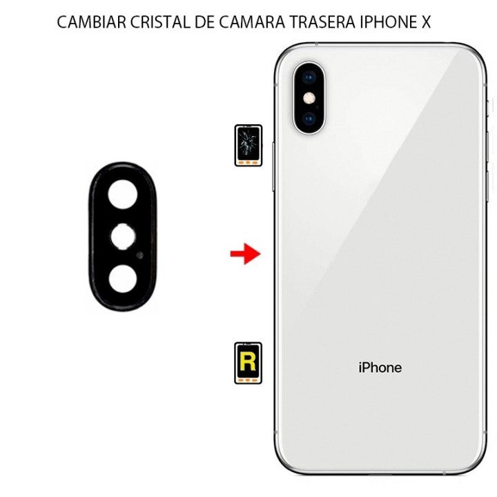 Cambiar Cristal Cámara iPhone X