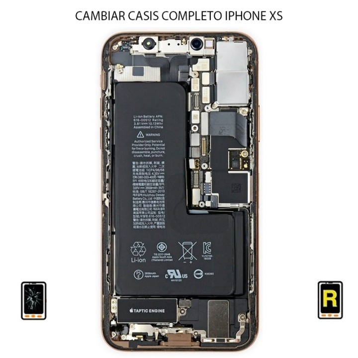 Cambiar Marco Chasis iPhone XS | Reparar iPhone XS Madrid