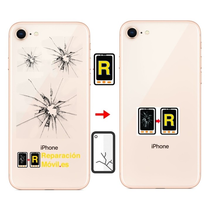 Cambiar Cristal Trasera iPhone 8