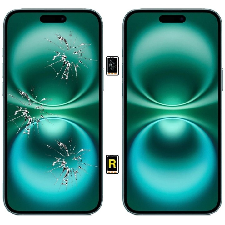 Cambiar Cristal de Pantalla iPhone 16 Plus