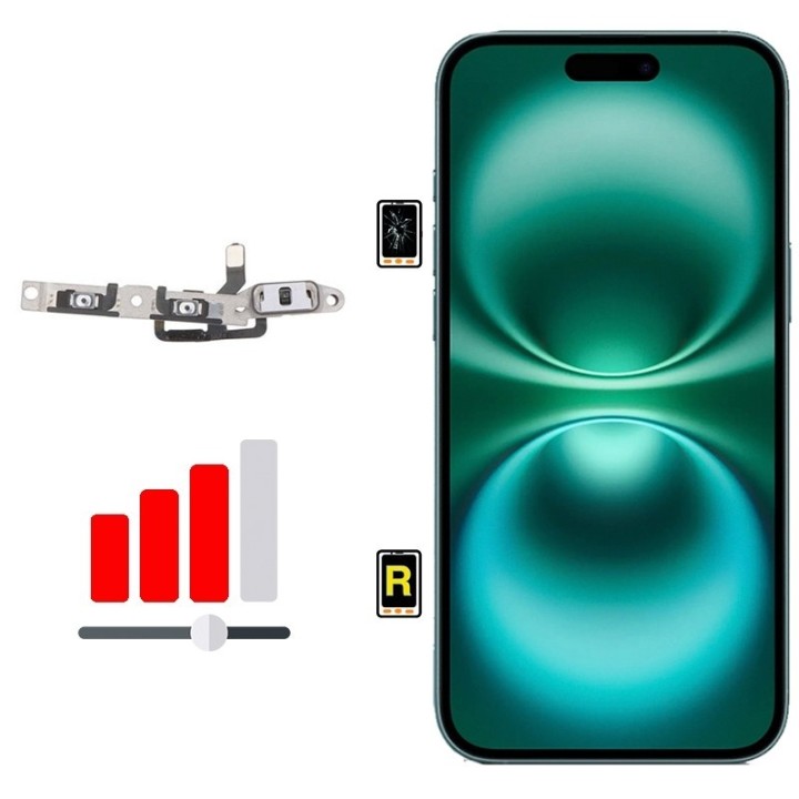 Cambiar Botón de Volumen iPhone 16 Plus