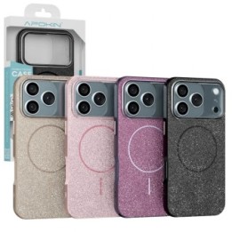Funda Purpurina Brillo Magsafe de Colores Apokin