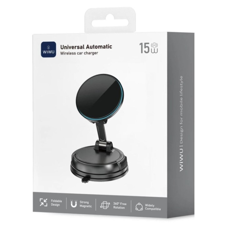 WIWU CH-326 UNIVERSAL AUTOMATIC WIRELESS CAR CHARGER