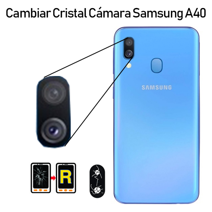 Cambiar Cristal Cámara Trasera Samsung Galaxy A40