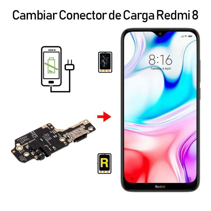 Cambiar Conector De Carga Redmi 8 M1908C3IG