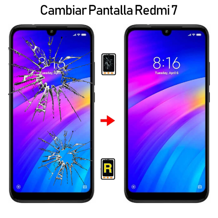 Cambiar Pantalla Redmi 7 M1810F6LG