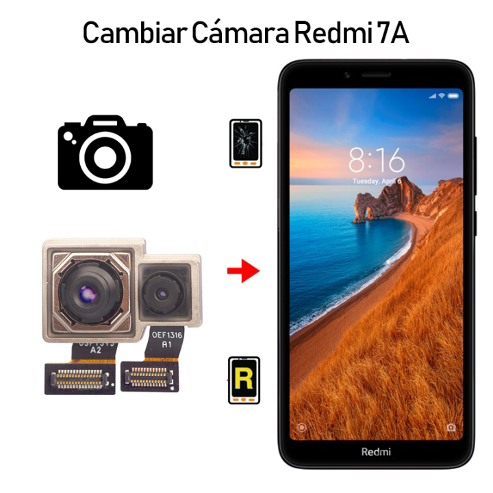 Cambiar Cámara Trasera Redmi 7A M1903C3EC