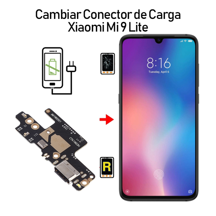 Cambiar Conector De Carga Mi 9 Lite