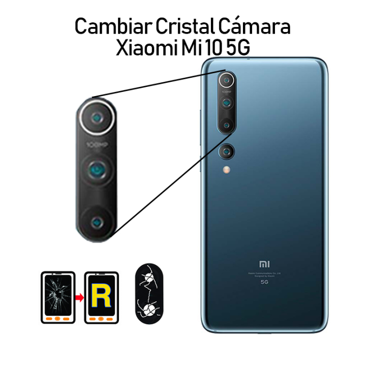 Cambiar Cristal Cámara Trasera Xiaomi Mi 10 5G