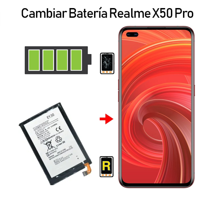 Cambiar Batería Realme X50 Pro