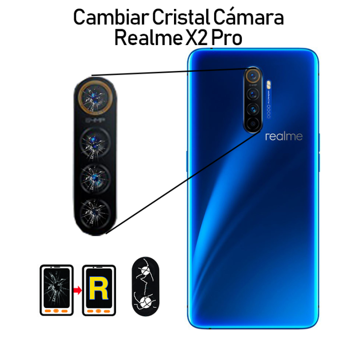 Cambiar Cristal Cámara Trasera Realme X2 Pro