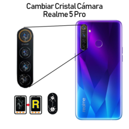 Cambiar Cristal Cámara Trasera Realme 5 Pro
