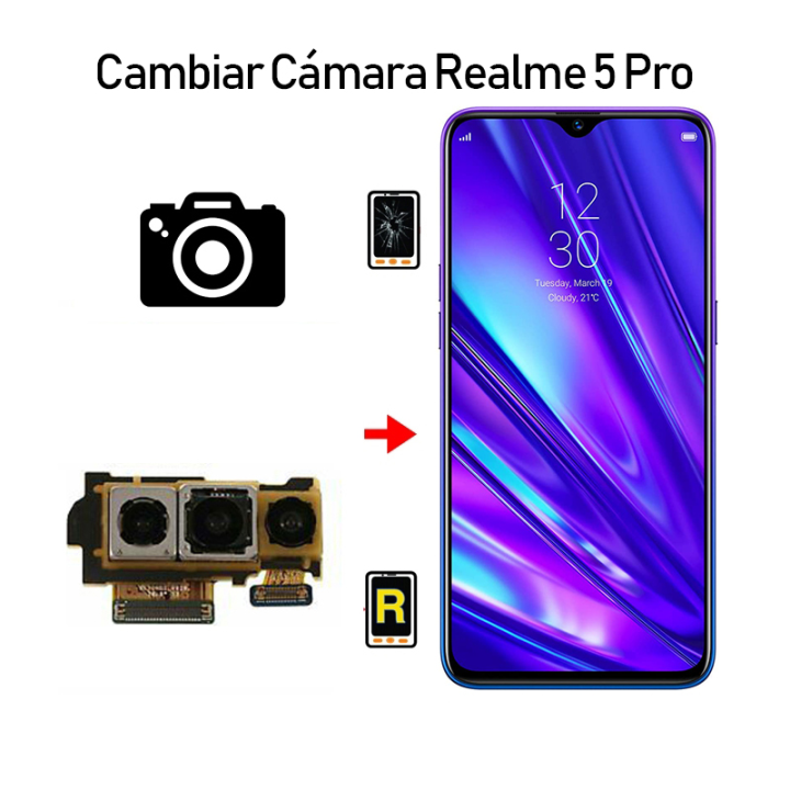 Cambiar Cámara Trasera Realme 5 Pro