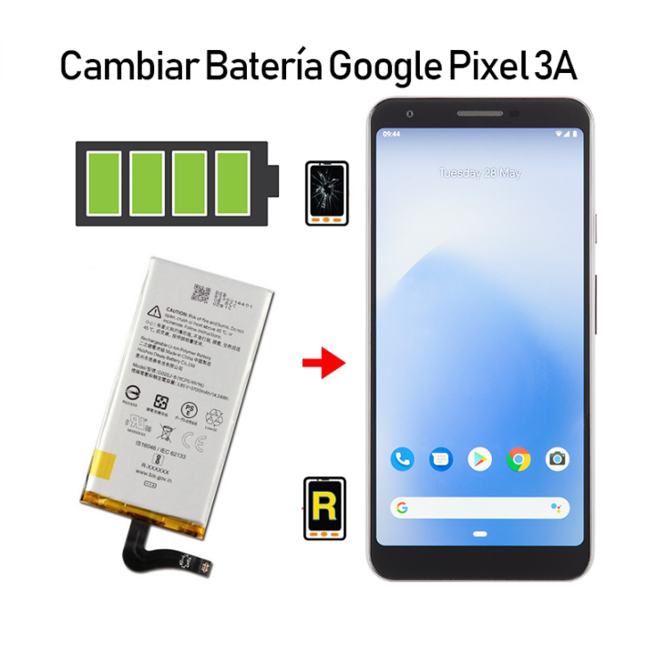 Cambiar Batería Google Pixel 3A