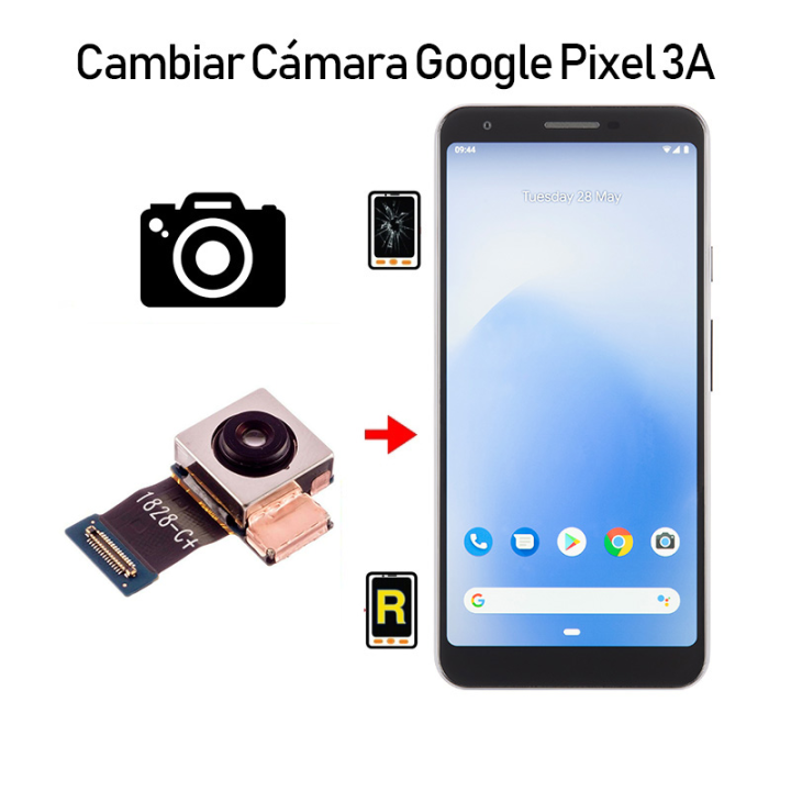 Cambiar Cámara Trasera Google Pixel 3A