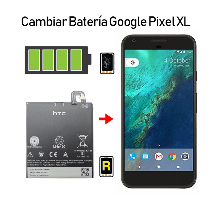 Cambiar Batería Google Pixel XL