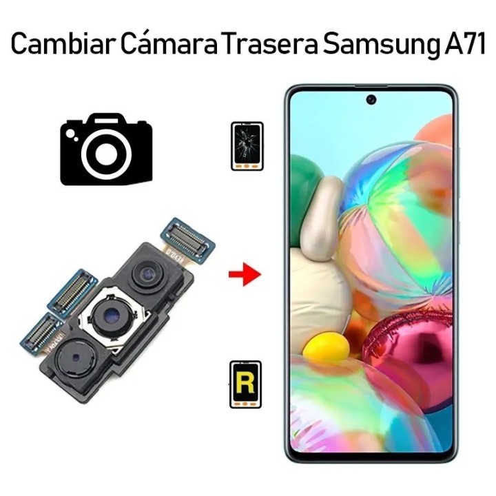 Cambiar Cámara Trasera Samsung Galaxy A71
