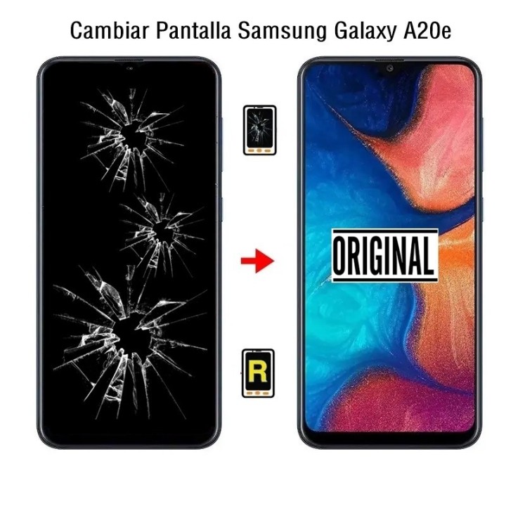 Cambiar Pantalla Samsung A20e SM-A202F Original