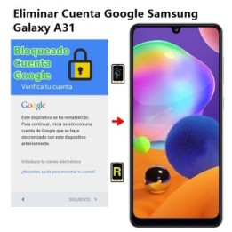 Eliminar Cuenta Google Samsung Galaxy A31